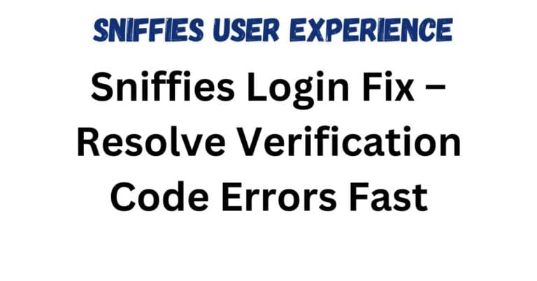 Sniffies Login Fix